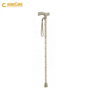 Factory supplies folding natural walking cane sticks with straight handles