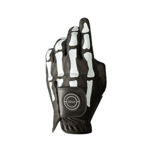 Gants de golf sportifs personnalisés en cuir de cabretta de peau de mouton avec logo, à fermeture auto-agrippante, à doigts complets, légers, antidérapants, doux et respirants, vente en gros - Product Image 2