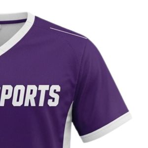 Maillot de lacrosse unisexe violet en polyester, coupe athlétique légère, uniforme sportif, vêtements d'entraînement - Product Image 4