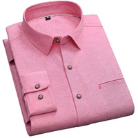 Chemises décontractées à manches longues pour hommes, dernier design, 100 % coton, écologiques, respirantes, anti-boulochage, logo personnalisé OEM, automne