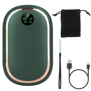 Calentador de Manos Eléctrico Recargable Portátil con Pantalla Digital y Luz de Atardecer, 3 LED, Banco de Energía, Calentador de Bolsillo Reutilizable - Product Image 4