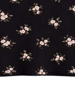 Top Corto Personalizado Negro con Cuello Alto y Estampado Floral, Sin Mangas, Ajustado, Elástico, Informal, de Verano, para Mujer - Product Image 6