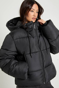 Abrigo Acolchado de Invierno para Mujer, Transpirable, de Punto, Nuevo Diseño OEM, Venta Caliente, Personalizado, con Capucha, Talla Personalizada, 100% Poliéster - Product Image 4