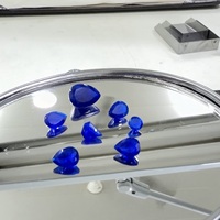 PANJSHIR GEMS INTERNATIONAL Pierres précieuses naturelles Hauyne bleu royal, coupes Asscher et poire, facettées, à changement de couleur, formes variées, pour bijoux rares