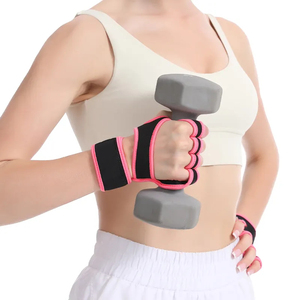 Gants de sport demi-doigts pour femmes avec support de poignet, pour fitness, entraînement et musculation - Product Image 2