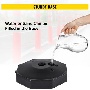 4 pezzi Kit di plastica per catena da 32 piedi 8 ganci per controllo della folla in plastica bianca - Product Image 5