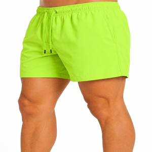 Shorts de bain décontractés personnalisés pour hommes, en coton et polyester, pour la plage, la gym et le fitness, avec service OEM – Nouvelle collection été - Product Image 4