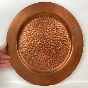 Top Sale Copper Charger <b>Plate</b> At Affordable Price <b>Decorative</b> <b>Plate</b> Engraved Logo Shiny Copper Charger <b>Plate</b> - Product Image 1