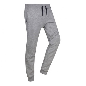 Pantalon gris taille moyenne en coton coupe ajustée décontracté pour homme avec cordon de serrage noir léger pour un lavage en plein air foncé - Product Image 1