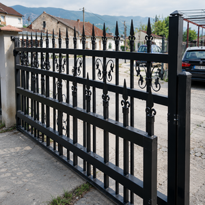 Valla de seguridad de malla de alambre soldada negra con diseño de doble V, postes metálicos, panel de valla exterior para jardín - Product Image 3