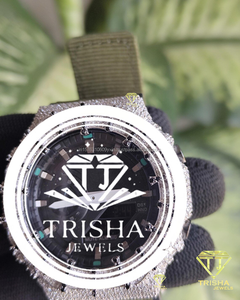 นาฬิกาฮิปฮอปสุดพิเศษ Jesus King ประดับเพชร VVS Moissanite เงินแท้ 925 ดีไซน์โดดเด่น - Product Image 2