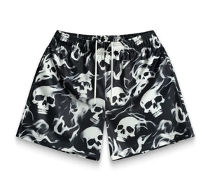 Shorts de sport respirants pour hommes en toile, style streetwear, pour la gym, avec logo personnalisé, coupe ajustée, pour la course et le basketball, couleur unie, séchage rapide, style urbain. - Product Image 4
