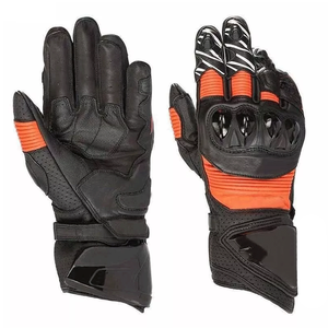 Gants de moto en cuir blindés pour hommes |   Gants de course pour motards, pour la course automobile, protection complète des doigts - Product Image 1