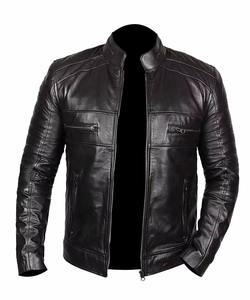 Chaqueta de Cuero PU Sólido de Alta Calidad para Hombre, Talla Grande, Color Personalizable, Cierre de Cremallera, Bordada, a la Moda, Transpirable para Invierno - Product Image 1