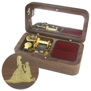 Premium Hand-Painted Teak Wood <b>Music</b> <b>Box</b> Jewelry Holder - Wholesale - Product Image 3