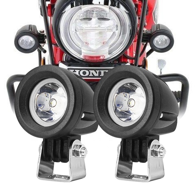 Electric Scooter Light Motorbike Head Sports Auxiliary LED Fog Mini Drive Lights 10W IP67 Waterproof DC 12-32V
