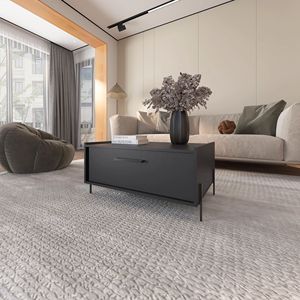 Tavolino da Caffè Nero con Sportello Ribaltabile, Design Elegante per Arredamento Casa - Product Image 1