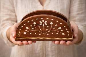Porta Servilletas Clásico de Madera Maciza Hecho a Mano, Ecológico, Organizador de Mesa para Fiestas, Soporte para Servilletas de Mesa de Comedor, Cocina - Product Image 4