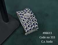 Pulsera de latón con circonita cúbica 06613, brazalete clásico chapado en rodio de imitación, joyería para mujer, para bodas y fiestas, diseño de diseñador