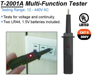 เครื่องทดสอบแรงดันไฟฟ้าอเนกประสงค์ (12~440V AC) - Product Image 4