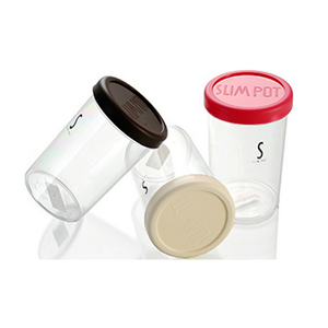 Inomata Récipient rond mince brun pour le stockage des aliments - Product Image 1