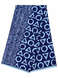 Tissu en coton imprimé batik africain, motif géométrique abstrait, textile sur mesure, fournisseur en gros OEM ODM, Nigéria, Ghana, Kenya - Product Image 5