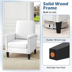 Sedia Decorativa in Stile Boho Floreale con Gambe in Legno Massello e Schienale Alto per Arredamento Soggiorno - Product Image 4