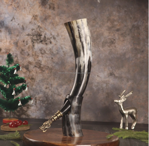 Unique Design Unique Style Viking <b>Drinking</b> <b>Horn</b> Natural Cow <b>Horn</b> from India - Product Image 6