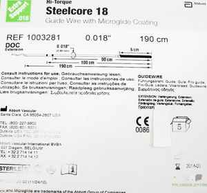 STEEL CORE 18 Manual <b>Medical</b> Device Abbott <b>Model</b> 1003282 for Hospital Use CE Certified Class II ISO13485 - Product Image 2