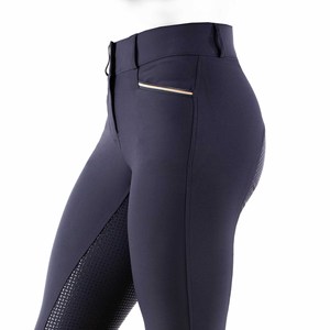 High Quality 4-way Stretch Horse Riding Breeches <b>Leggings</b> Tights <b>Equestrian</b> Wear Pants on Technical Fabric with Soft Feel - Product Image 3