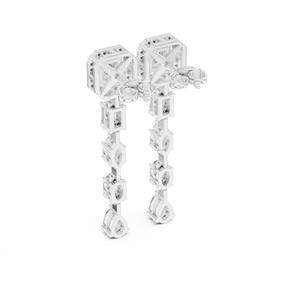 Crafty Affair Mossanite Diamond 18K Boucles d'oreilles en or rose opulent Vibrant Yellow Gold Sleek White Gold & Refined Silver - Product Image 4