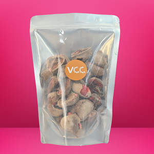 สตรอว์เบอร์รีอบกรอบเคลือบช็อกโกแลตแบบแช่แข็งและอบด้วยระบบสุญญากาศ |   รสหวานอมเปรี้ยวแบบไม่ใช่จีเอ็มโอ |   อาหารกรอบเพื่อสุขภาพ แบบขายส่ง รับผลิตภายใต้แบรนด์ของคุณเอง - Product Image 2