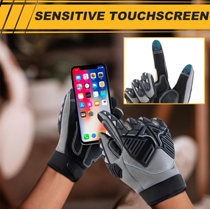 Gants anti-choc TPR professionnels, gants utilitaires avec protection des jointures, fourniture OEM - Product Image 2