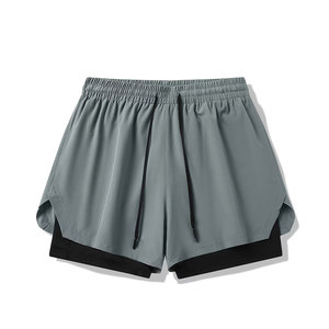 Pantalones Cortos Deportivos con Cordón Ajustable, Poliéster Ligero, Ideales para Correr, Yoga, Entrenamiento y Salidas Informales - Product Image 1
