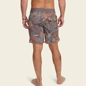 Shorts de bain pour hommes à motifs floraux tropicaux, séchage rapide, pour la plage et le surf, personnalisables OEM, vente en gros de maillots de bain - Product Image 3