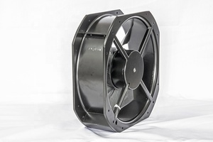 Ventilador axial de alta temperatura para sala de fumadores, 115/230V, con aspas de PBT termoplástico, rodamientos de bolas, industrial, de Taiwán - Product Image 3