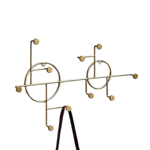 Vintage Wrought Iron <b>Wall</b> Mounted Coat <b>Rack</b> Decorative Leaf Design Metal <b>Key</b> Towel Hanger Rail with 4 Hooks <b>for</b> Home Hotel Entry - Product Image 3