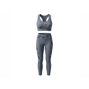 Ensembles de yoga pour femmes sur mesure avec logo, réversibles, taille plus, taille mi-haute élastique, tailles ajustables, quantité en gros - Product Image 1