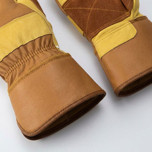 Gants de travail en cuir de vachette de qualité supérieure, résistants aux coupures et à l'abrasion, protection des mains pour usage industriel et ouvriers du bâtiment - Product Image 6