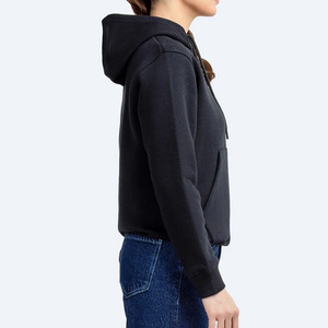 Sudadera con Capucha para Mujer PENTO INDUSTRY, 100% Algodón Felpa, Anti-Pilling, Color Sólido, Manga Larga, Hombros Caídos, Invierno - Product Image 2