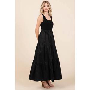 Mittoshop ชุดเดรสราตรี Maxi คอเหลี่ยมมิกซ์มีเดีย - Product Image 3