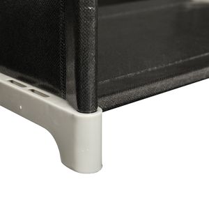 Scaffale di Stoccaggio Multifunzionale Nero a 3 Livelli e 9 Scomparti per Organizzazione Domestica - Product Image 2