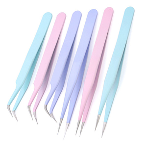 Pinzas Profesionales Kaamir Mega Volume, Antimagnéticas, de Acero Inoxidable, Punta Suave, Agarre Perfecto para Técnicos de Pestañas, Diferentes - Product Image 2