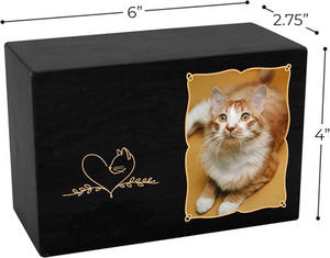 High Quality Wooden American Style Modern Pet <b>Memorial</b> Urns for Cat and Dog Ashes with Keepsake Photo <b>Frame</b> - Product Image 2