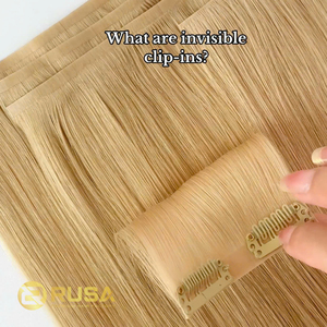 Extensiones de Cabello Virgen de Alta Calidad con Cutícula Alineada, Súper Dobles, Invisibles, con Clip, 100% Cabello Humano Vietnamita de Trama Única - Product Image 5