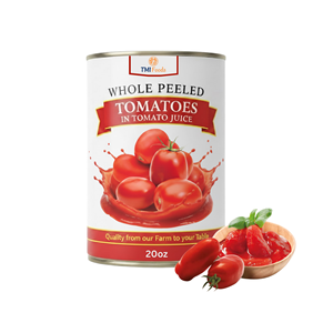 Hot Sale Top Notch Quality Factory In Vietnam Whole Peeled Tomatoes in Tomato Juice Customized Packaging - Product Image 1