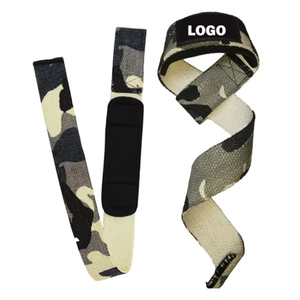 New custom Neoprene Wrist Wraps Breathable Cotton Camo <b>Lifting</b> <b>Straps</b> <b>for</b> Powerlifting Gym Support Customizable Logo Hand Grip - Product Image 3