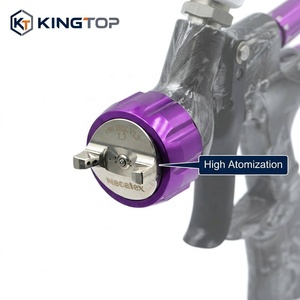 Pistola de pintura automática por gravedad, accionada por aire, de diseño personalizado OEM, con estructura de aleación de aluminio de 600 ml. - Product Image 2