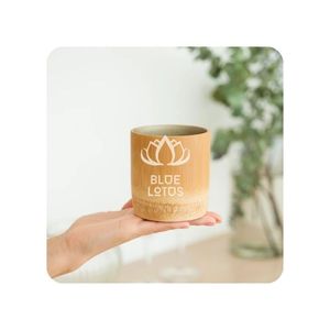 BEST Blue Lotus Vintage Natural <b>Bamboo</b> Reusable Eco-Friendly <b>Cup</b> for Coffee Tea Water for Cafe Hotel Wholesale Export Markets - Product Image 1