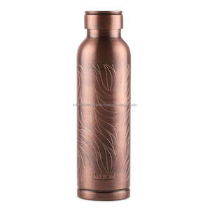 Most Trending Office <b>Water</b> <b>Bottle</b> <b>Custom</b> Printed Pure Copper Health Beneficial Drinking Unisex <b>Water</b> <b>Bottle</b> 100% Ayurvedic - Product Image 4